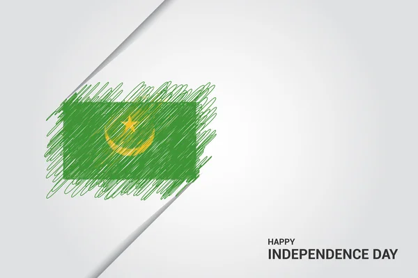 Plakat Dzień Niepodległości Mauretanii — Wektor stockowy