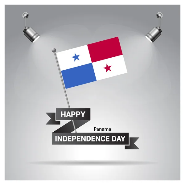 Panama függetlenség napja poszter — Stock Vector