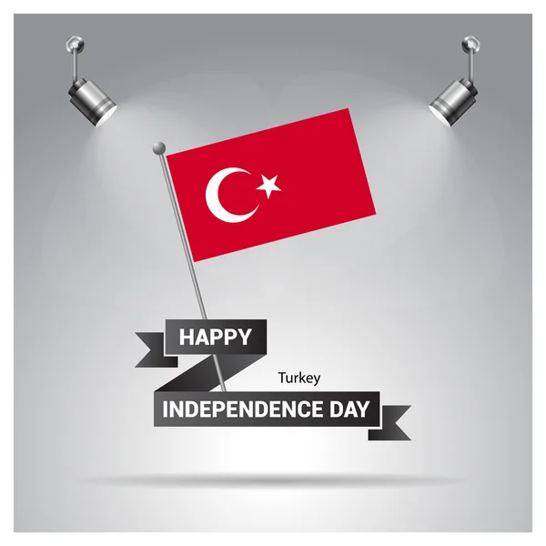 Poster Día de la Independencia de Turquía — Vector de stock