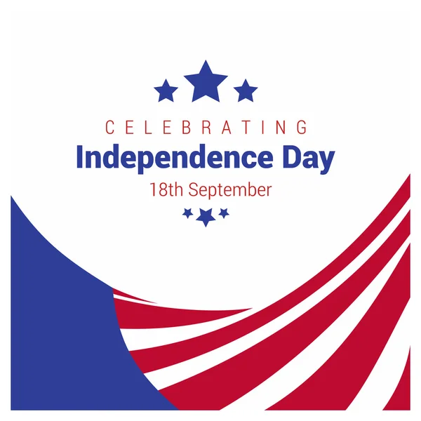 Chili Independence Day card — Stockvector