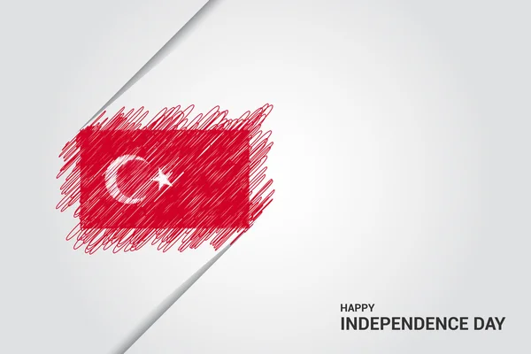 Poster Día de la Independencia de Turquía — Vector de stock