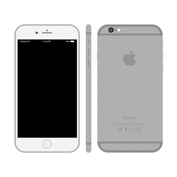 Realistic i phone mockup front, side and back — Stock Vector