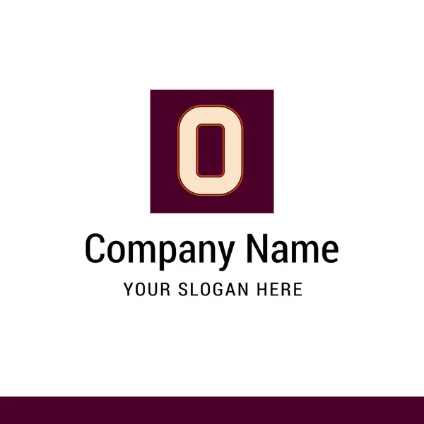 O letter logo template — Stock Vector