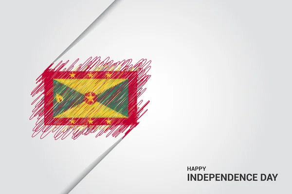 Плакат Дня независимости Гренады — стоковый вектор