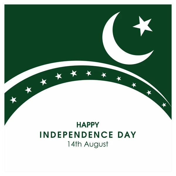 Pakistan Independence Day Card — Stockvector