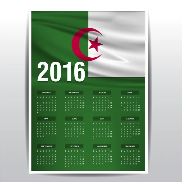 Ícone da bandeira da Argélia —  Vetores de Stock