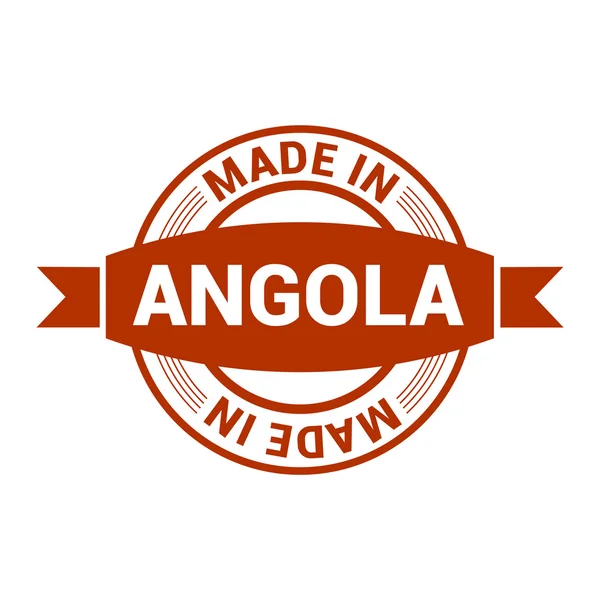 Gjort i Angola stämpel — Stock vektor