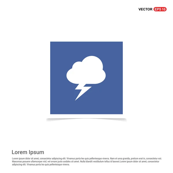 Mestadels molnigt väder ikon — Stock vektor