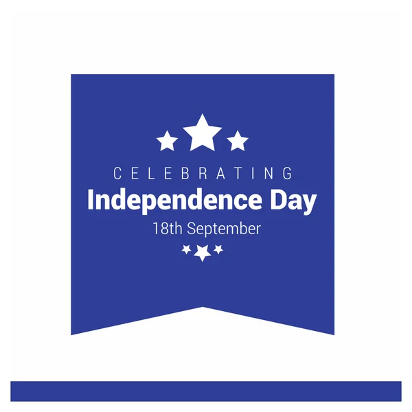 Chili Independence Day card — Stockvector