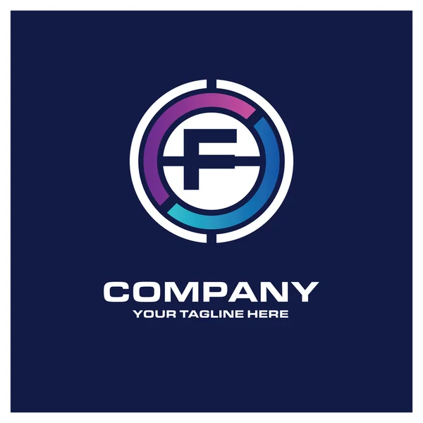 F Letter logo — Stock Vector