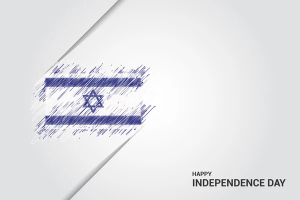 Plakát den nezávislosti Izraele — Stockový vektor