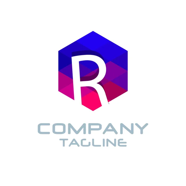 Ícone do logotipo da letra R —  Vetores de Stock