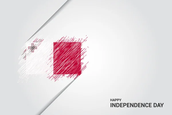 Málta függetlenség napja poszter — Stock Vector
