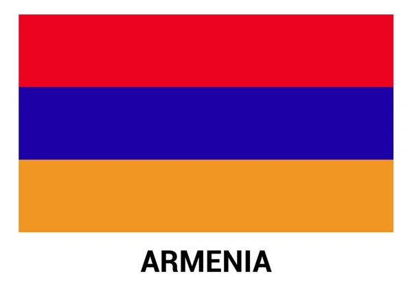 Armenien-Flagge in den offiziellen Farben — Stockvektor