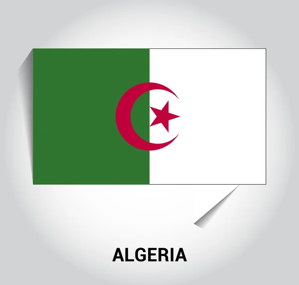 Algeria icona della bandiera — Vettoriale Stock