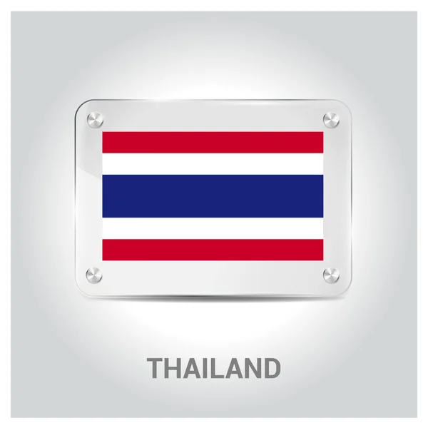 แผ่นกระจกธงไทย — ภาพเวกเตอร์สต็อก