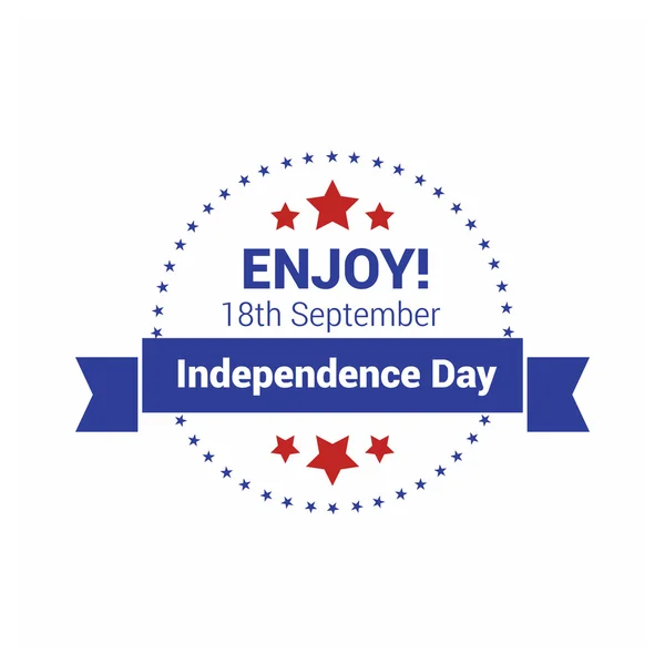 Chili Independence Day card — Stockvector