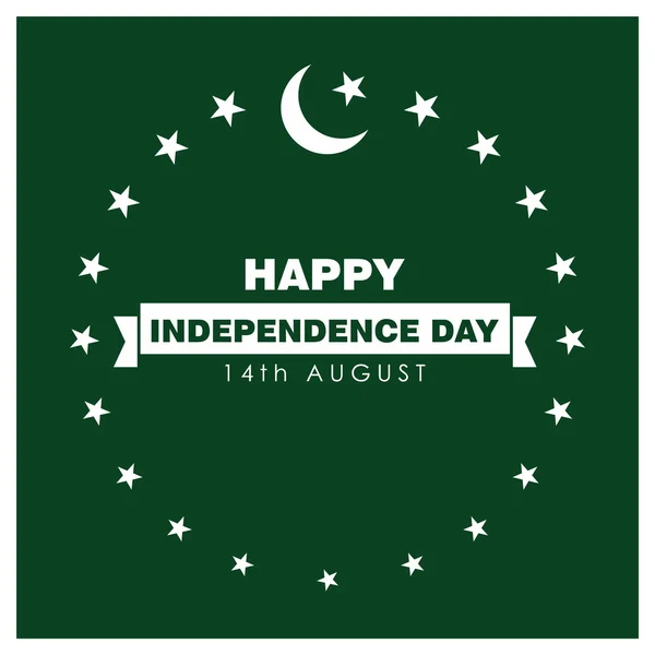 Pakistan Independence Day Card — Stockvector