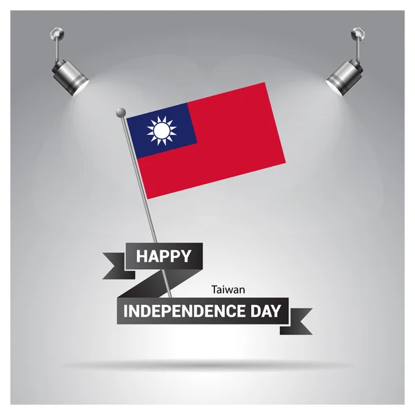 Плакат Дня независимости Тайваня — стоковый вектор