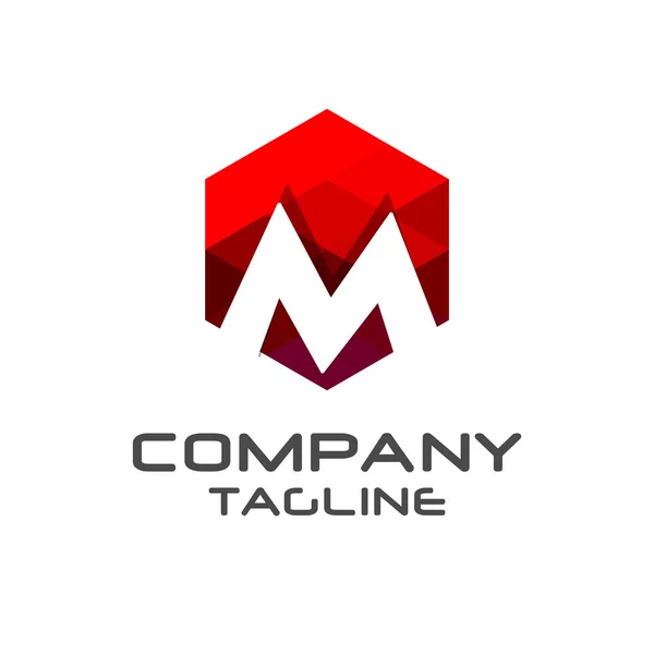 Ícone do logotipo da letra M — Vetor de Stock