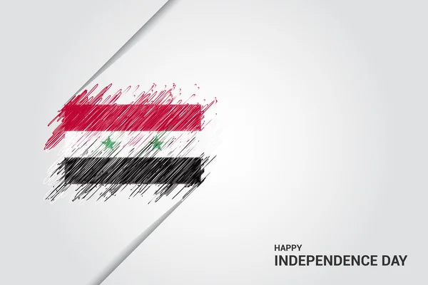 Syria independence day poster — Stock Vector