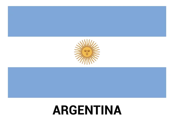 Bandera Argentina en colores oficiales — Vector de stock