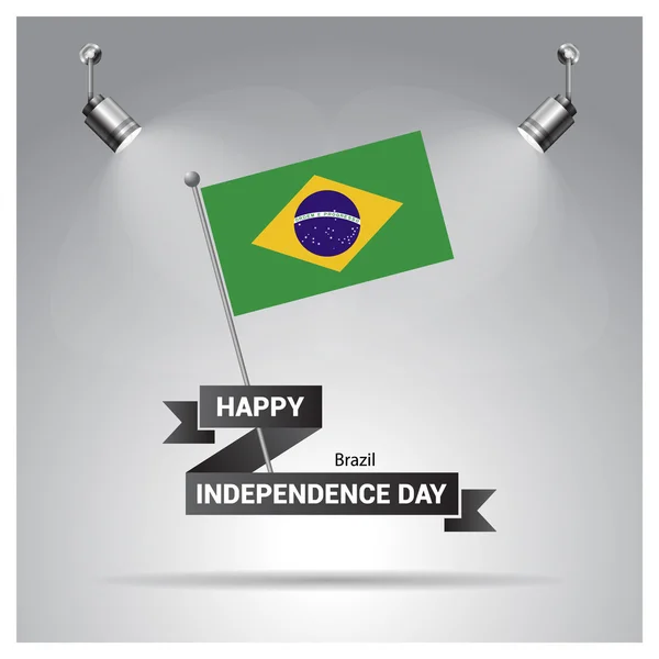 Cartaz do dia da independência do brasil — Vetor de Stock