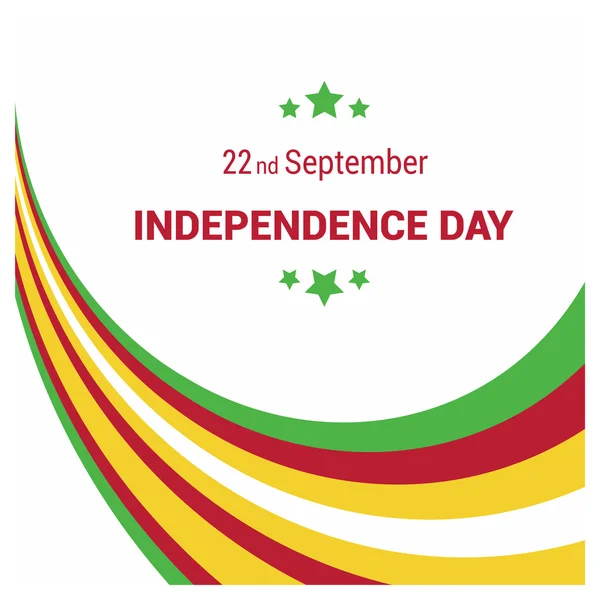 Mali Independence Day card — Stockvector