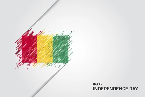 Affiche de la fête de l'indépendance Guinée — Image vectorielle