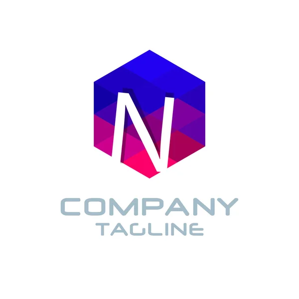 N icône du logo lettre — Image vectorielle