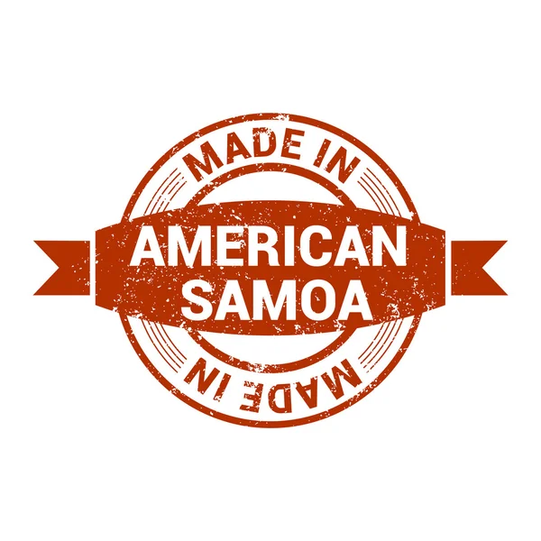 Gjort i Amerikanska Samoa stämpel — Stock vektor