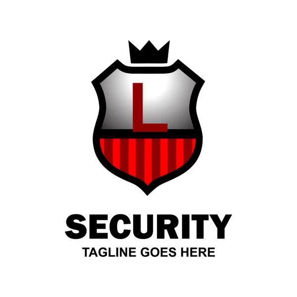 Βασιλιάς ασφαλείας λογότυπο L — Διανυσματικό Αρχείο