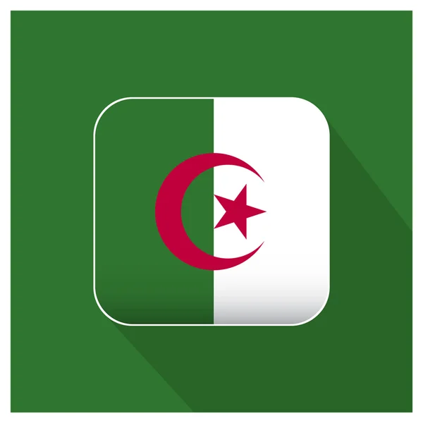 Algieria flaga ikona — Wektor stockowy