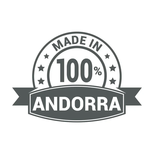 I andorra stämpel — Stock vektor