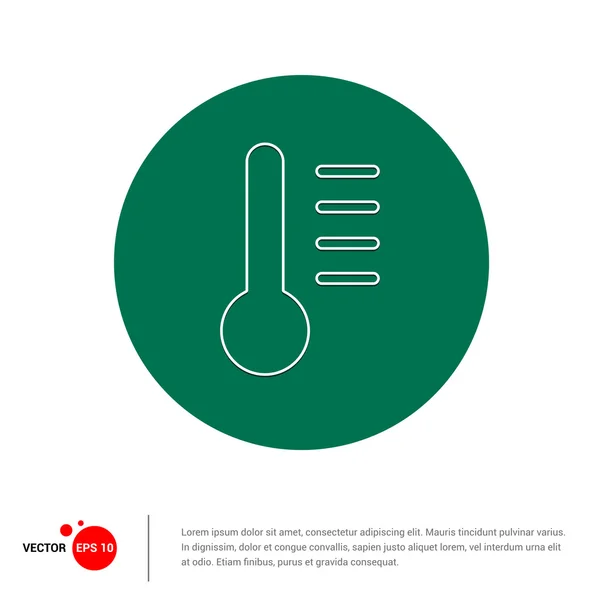 Measuring temperature icon — Stock Vector