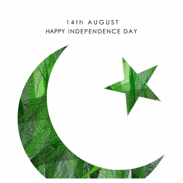 Pakistan Independence Day Card — Stock vektor