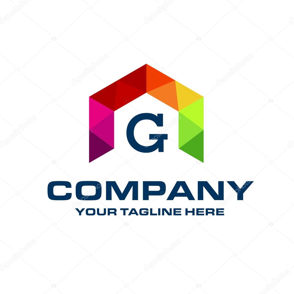 G Letter Logo Icon Mosaic Pattern Design template Element - Creative Shape Polygonal logo design - Vector illustration