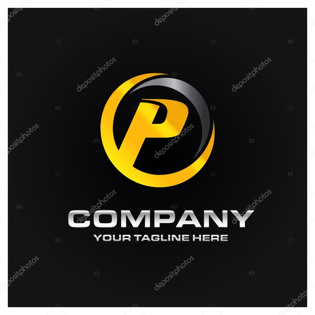 P Letter logo - Company name Stock Vector by ©ibrandify 93712944