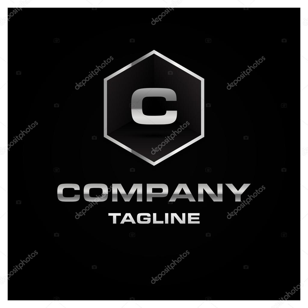 Letter C logo. Alphabet logotype vector design.