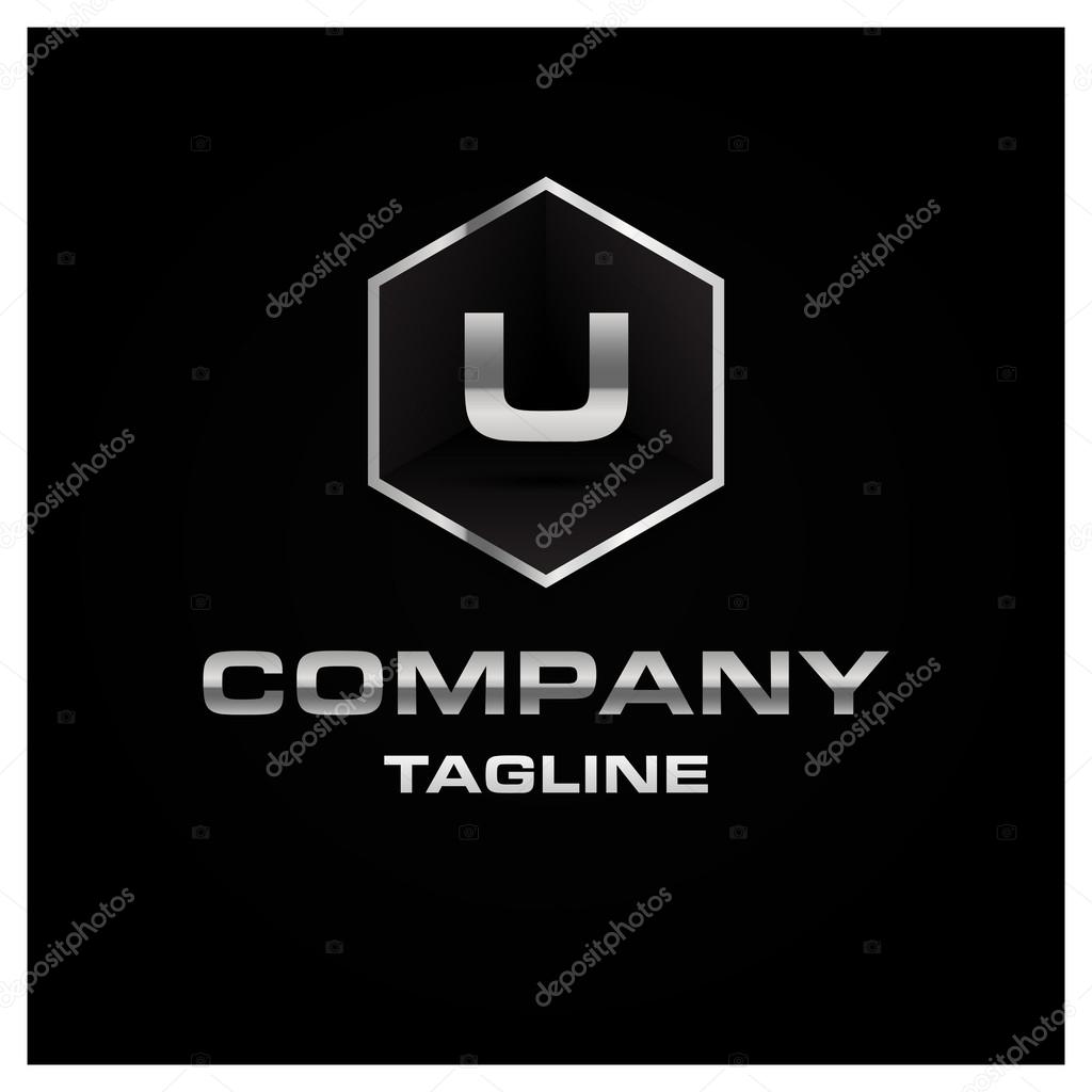 Letter U logo. Alphabet logotype vector design.