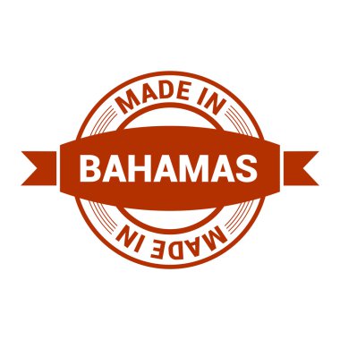 Bahamalar - yuvarlak lastik damga tasarım yapılan