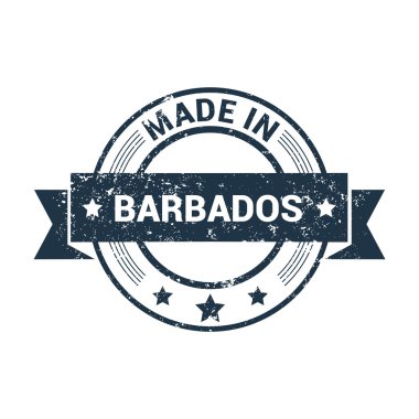 Barbados - yuvarlak lastik damga yapılmış