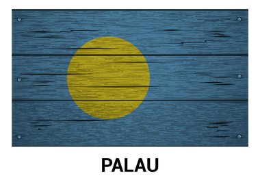 Palau ahşap bayrak