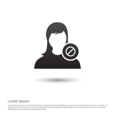 Blok kullanıcı simgesi