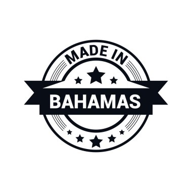 Bahamalar - yuvarlak lastik damga tasarım yapılan