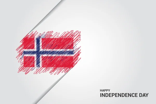 Norwegia plakat Dzień Niepodległości — Wektor stockowy
