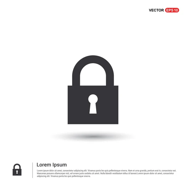 Web lock icon — Stock Vector