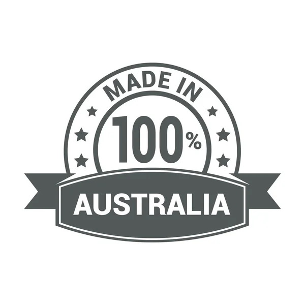 Avustralya vintage damgalamak içinde yapılan — Stok Vektör