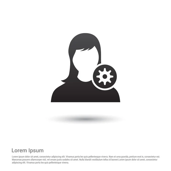 Admin icône de l'utilisateur — Image vectorielle