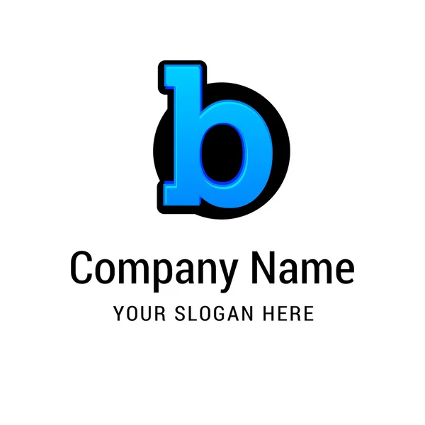 Lettre B Logo Icône Design — Image vectorielle